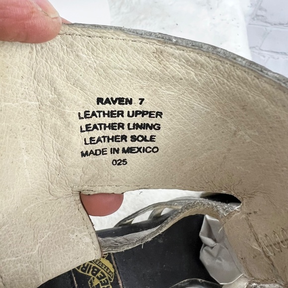 🚫SOLD! NIB/NWT |•FREEBIRD🦅BY STEVEN•| 'RAVEN' Gladiator Bootie/Sandals Size 7 - Picture 13 of 16